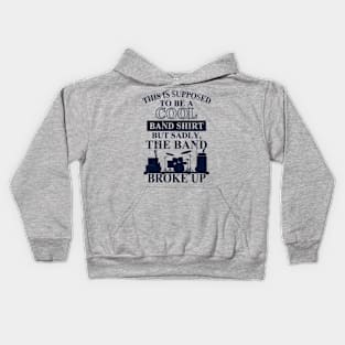 Funny Band Shirt Typography Slogan Kids Hoodie